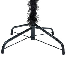 Kunstkerstboom Met Verlichting En Kerstballen 20 Cm Pvc 210 x 120 cm Zwart en grijs
