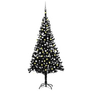 Kunstkerstboom 240 cm PVC met verlichting en ballen