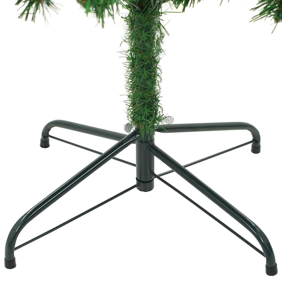 Kunstkerstboom Met Verlichting Kerstballen Dennenappels 210 Cm