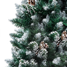 Kunstkerstboom Met Verlichting Kerstballen Dennenappels 20 Cm 210 x 120 cm Wit