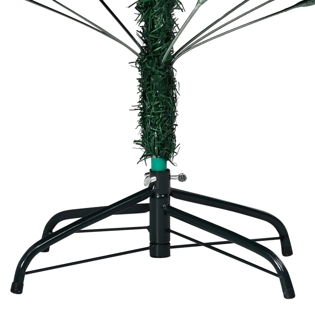 Kunstkerstboom Met Verlichting En Kerstballen 20 Cm Pvc 210 x 110 cm Groen en rood