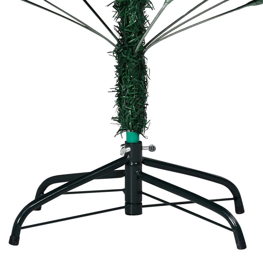 Kunstkerstboom Met Verlichting En Kerstballen 20 Cm Pvc 210 x 110 cm Groen en rood