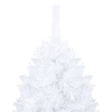 Kunstkerstboom Met Verlichting En Kerstballen 20 Cm Pvc 210 x 110 cm Wit en grijs
