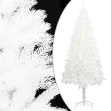 Kunstkerstboom Met Verlichting En Kerstballen 240 Cm 240 x 100 cm Wit