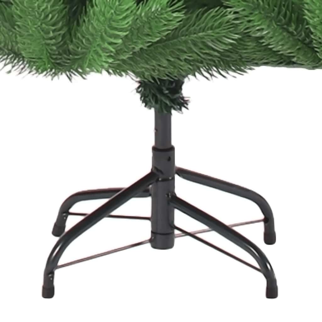 Kunstkerstboom Nordmann Met Led's En Kerstballen 180 Cm Groen 180 x 144 cm