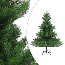 Kunstkerstboom Nordmann met LED's en kerstballen 210 cm groen