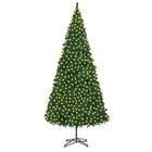 Kunstkerstboom met verlichting 500 cm groen 500 x 230 cm Groen