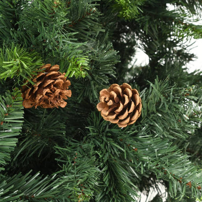 Kunstkerstboom Met Verlichting En Dennenappels 180 Cm 180 x 104 cm