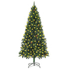 Kunstkerstboom Met Verlichting En Dennenappels 20 Cm 210 x 119 cm Groen