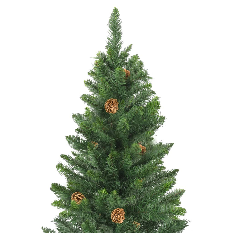 Kunstkerstboom Met Verlichting En Dennenappels 210 Cm 210 x 119 cm