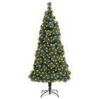 Kunstkerstboom Met Verlichting En Standaard 20 Cm Pet Groen 210 x 105 cm