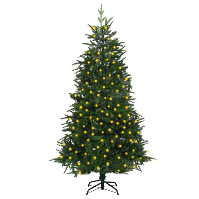 Kunstkerstboom Met Verlichting 80 Cm Pvc En Pe Groen 180 x 110 cm Zonder sneeuwvlokken