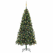 Kunstkerstboom 210 cm groen met 300 LED verlichting