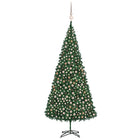 Kunstkerstboom Met Verlichting En Kerstballen 500 Cm Groen 500 x 230 cm green and rose