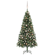 Kunstkerstboom 180 cm groen met verlichting en decoraties