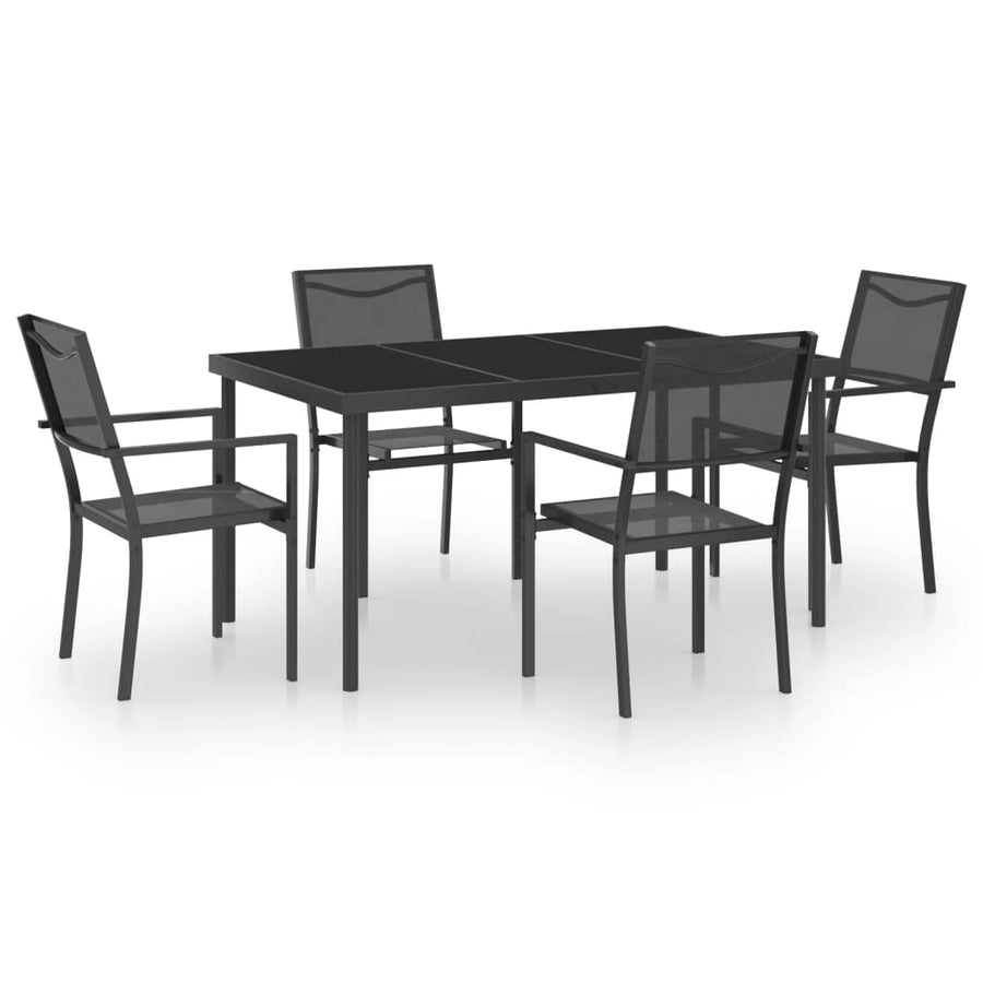 5-delige Tuinset staal
