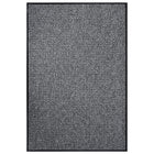 Deurmat 80x120 cm grijs anti-slip