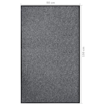 Deurmat 90 x 150 cm Grijs