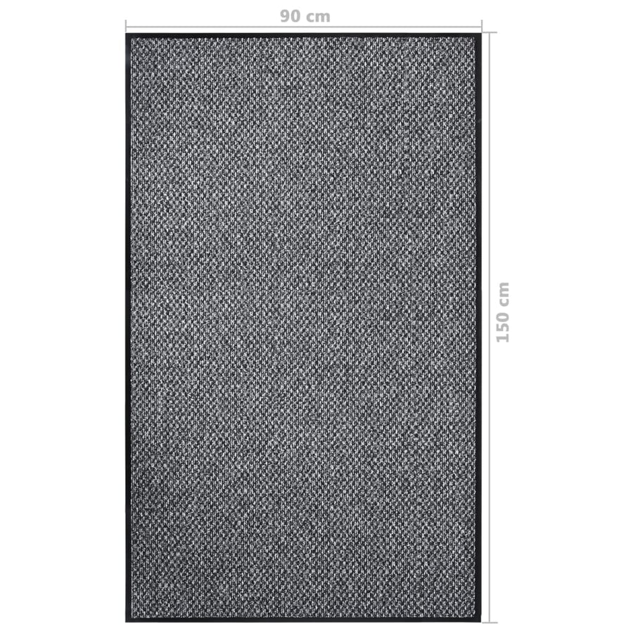 Deurmat 90 x 150 cm Grijs