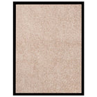 Deurmat 60x80 cm beige polypropyleen