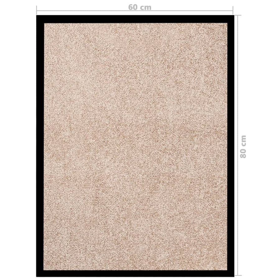 Deurmat 60 x 80 cm Beige