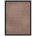 Deurmat 60x80 cm bruin polypropyleen