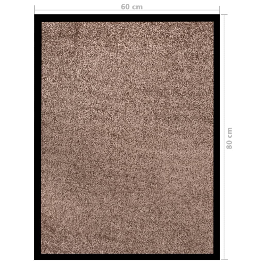 Deurmat 60 x 80 cm Bruin
