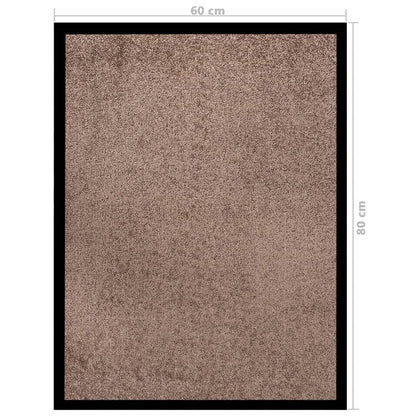 Deurmat 60 x 80 cm Bruin