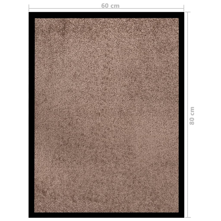 Deurmat 60 x 80 cm Bruin
