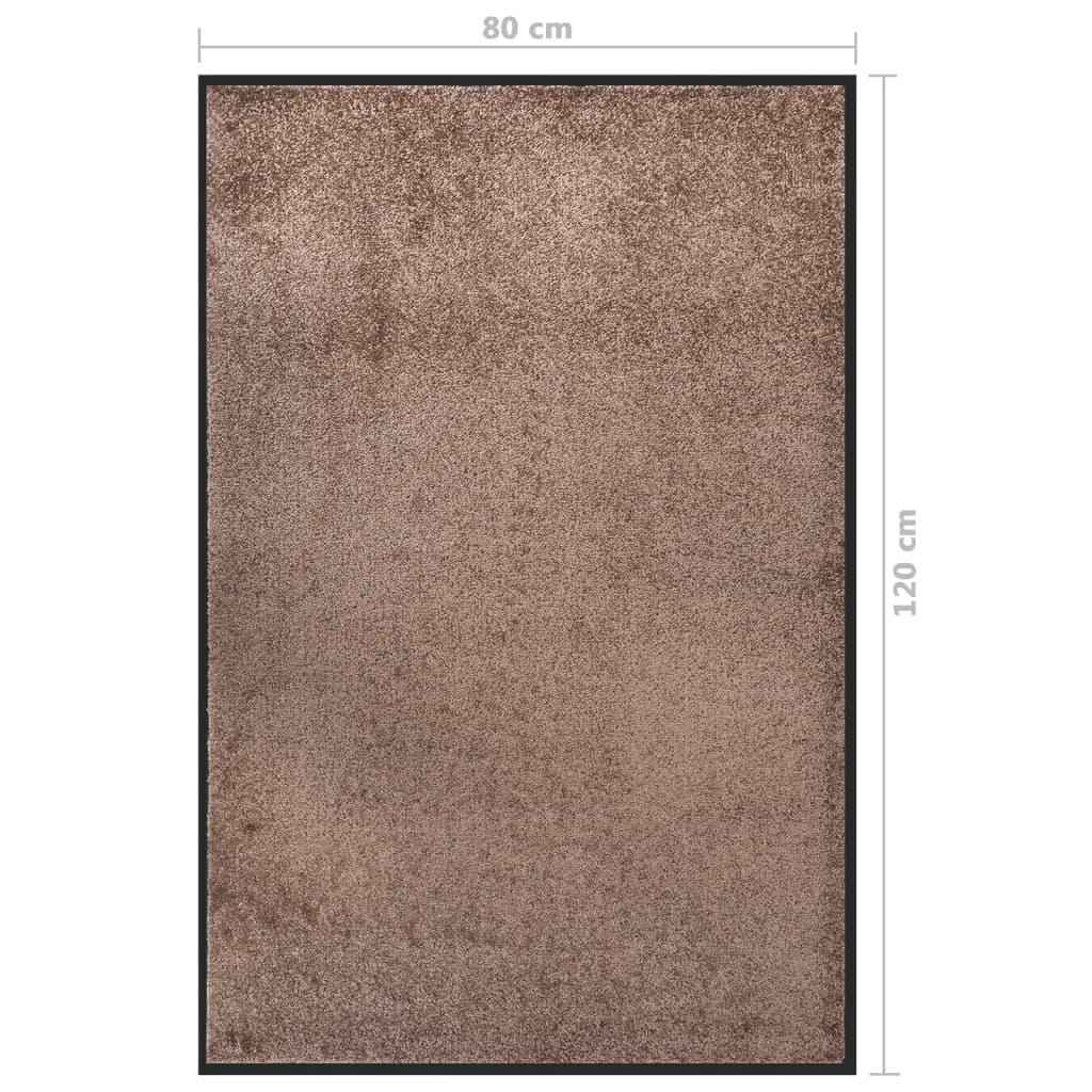 Deurmat 80 x 120 cm Bruin