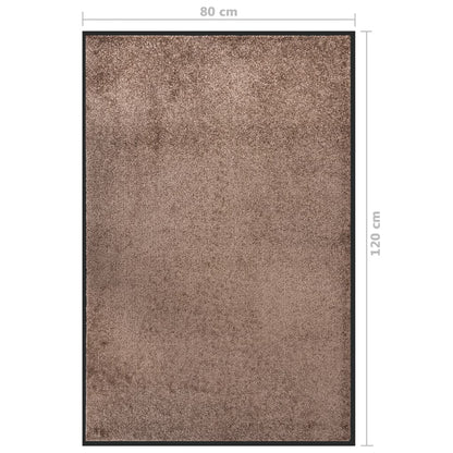 Deurmat 80 x 120 cm Bruin
