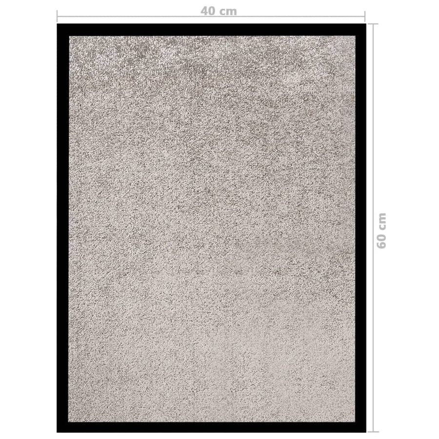 Deurmat 40 x 60 cm Grijs