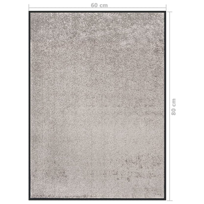 Deurmat 60 x 80 cm Grijs