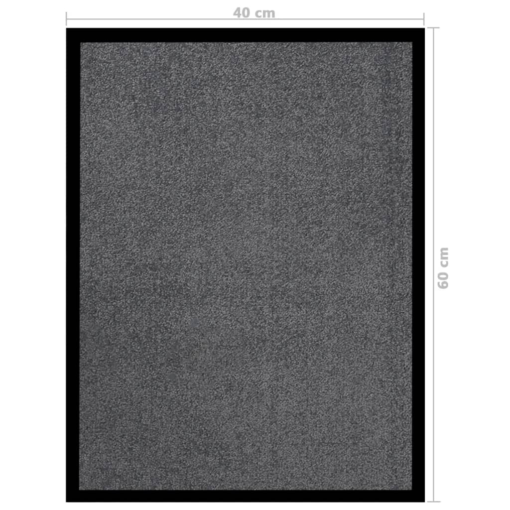 Deurmat Kleurig 40 x 60 cm Antraciet
