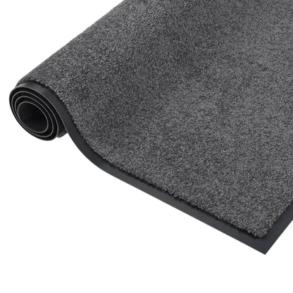 Deurmat Kleurig 80 x 120 cm Antraciet