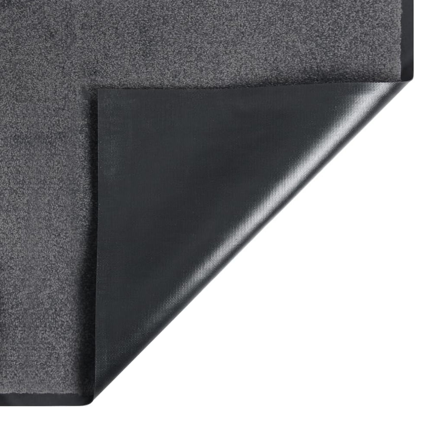 Deurmat Kleurig 80 x 120 cm Antraciet