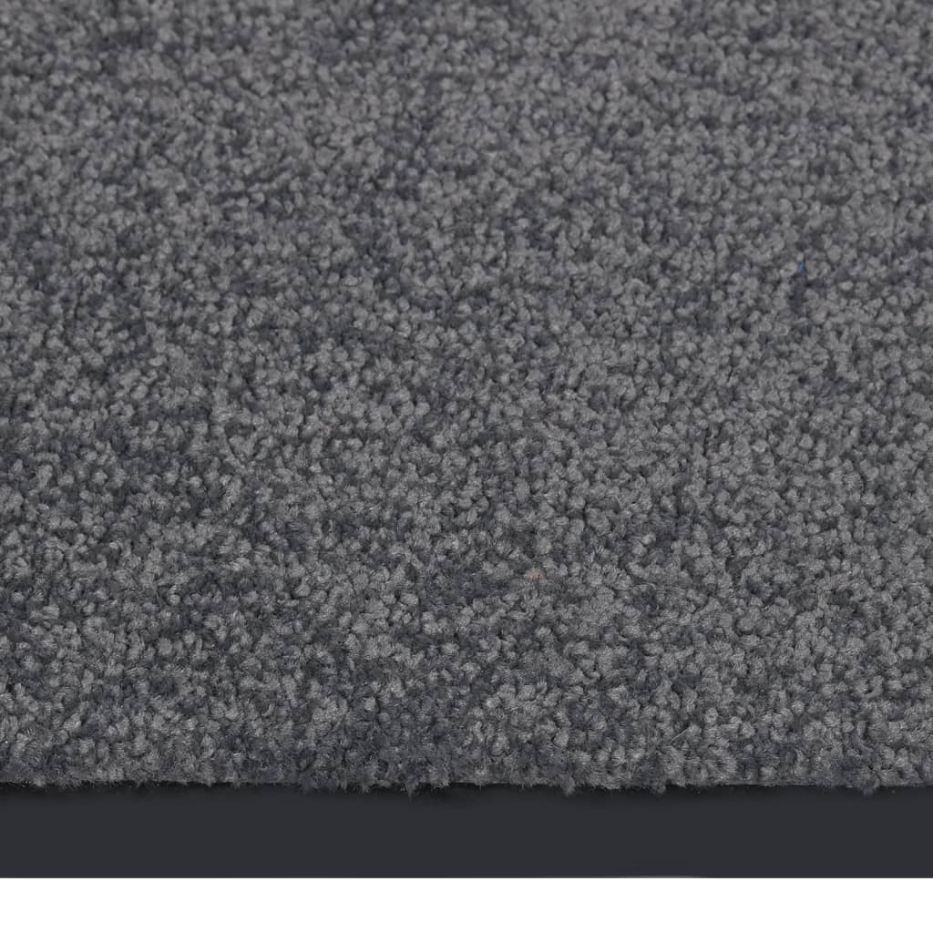 Deurmat Kleurig 80 x 120 cm Antraciet