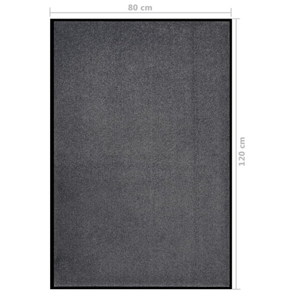 Deurmat Kleurig 80 x 120 cm Antraciet