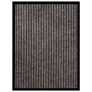 Deurmat 40x60 cm gestreept beige