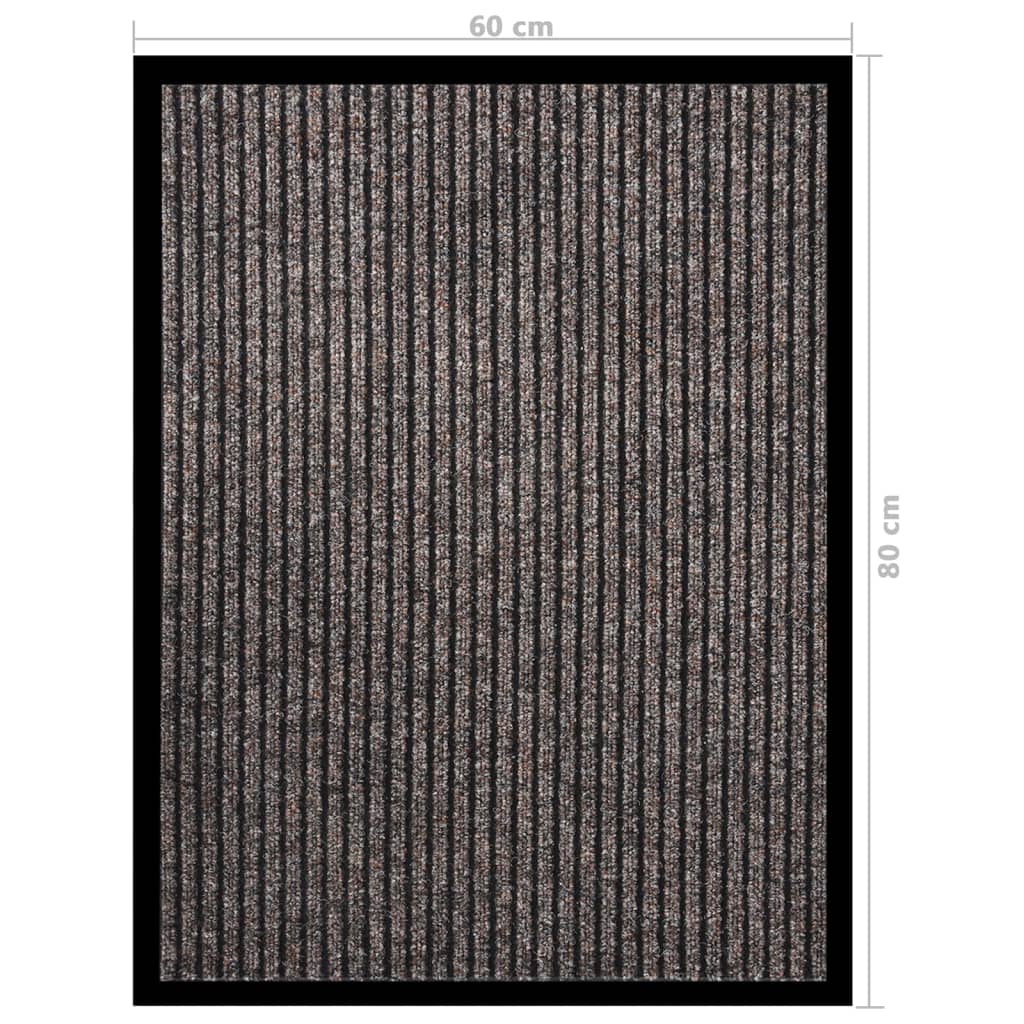 Deurmat Gestreept 60 x 80 cm Beige