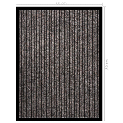 Deurmat Gestreept 60 x 80 cm Beige