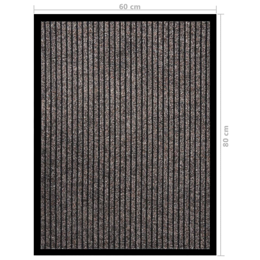 Deurmat Gestreept 60 x 80 cm Beige