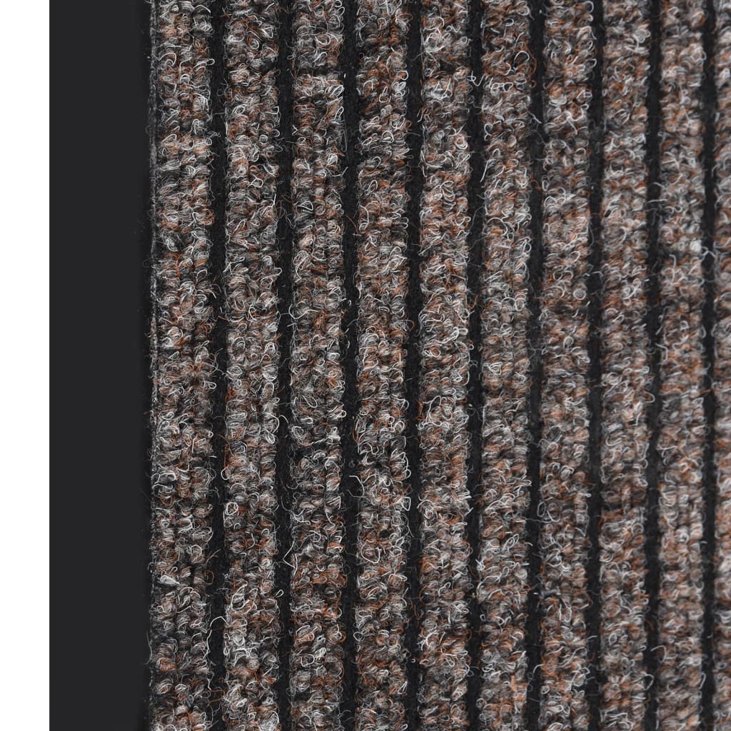 Deurmat Gestreept 80 x 120 cm Beige