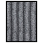 Deurmat 40x60 cm gestreept grijs