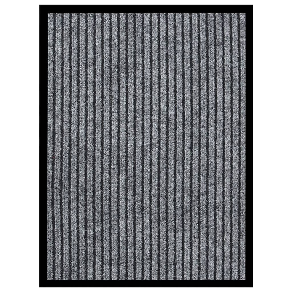 Deurmat Gestreept 40 x 60 cm Grijs