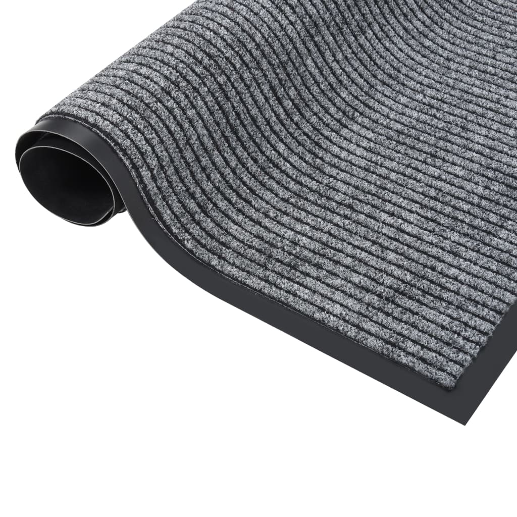 Deurmat Gestreept 40 x 60 cm Grijs