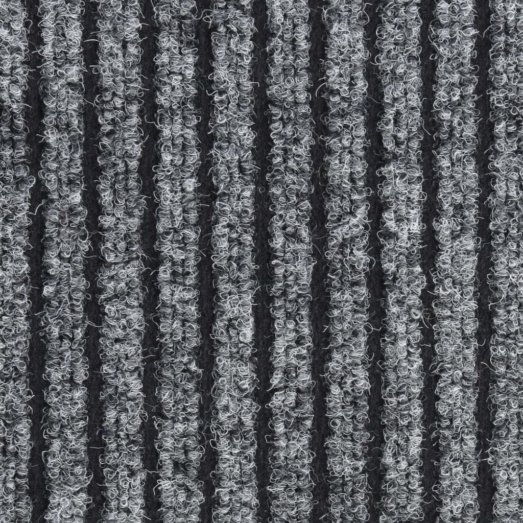 Deurmat Gestreept 40 x 60 cm Grijs