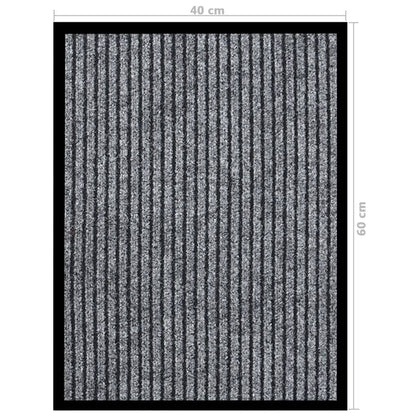 Deurmat Gestreept 40 x 60 cm Grijs