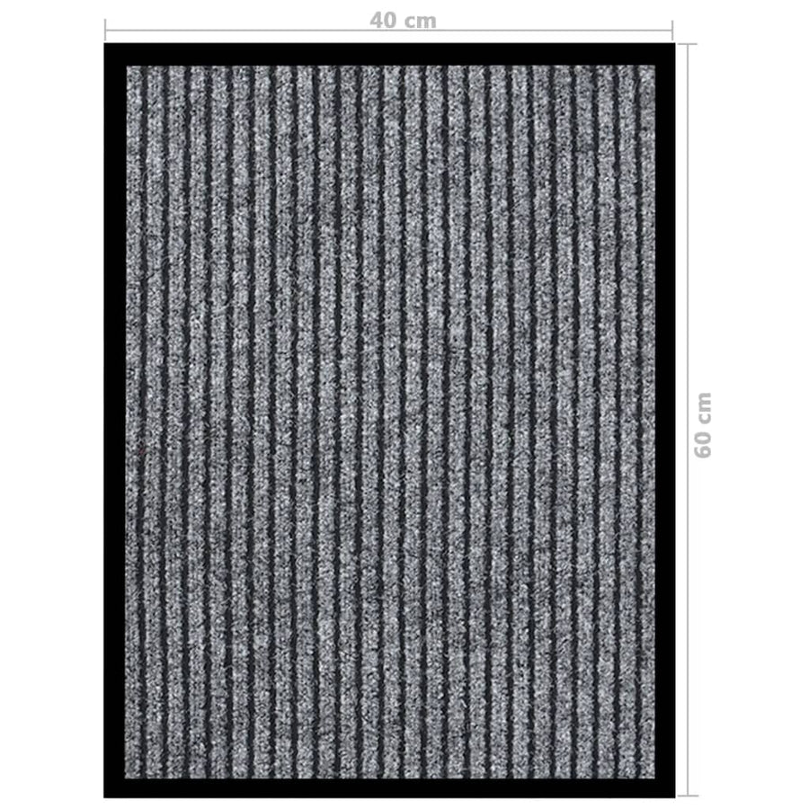 Deurmat Gestreept 40 x 60 cm Grijs