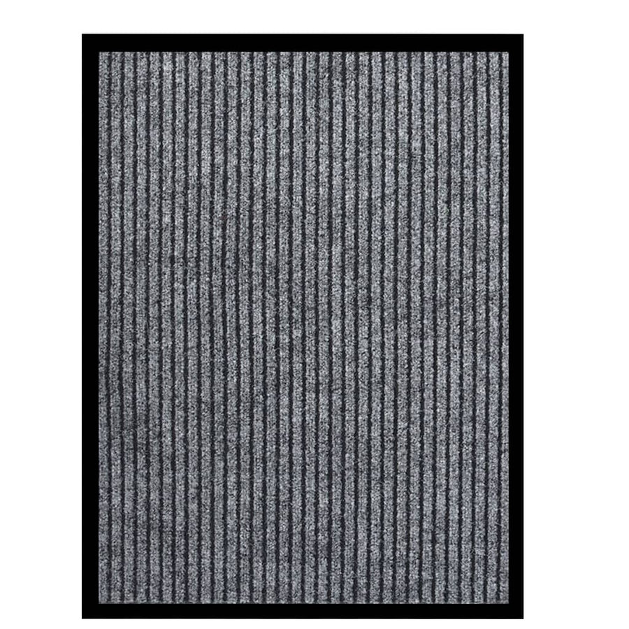 Deurmat Gestreept 60 x 80 cm Grijs